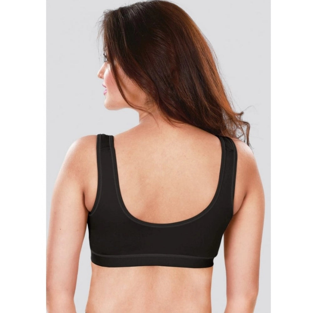 Dermawear SB-1104 Women's 4D Stretch Sports Bra (Black)