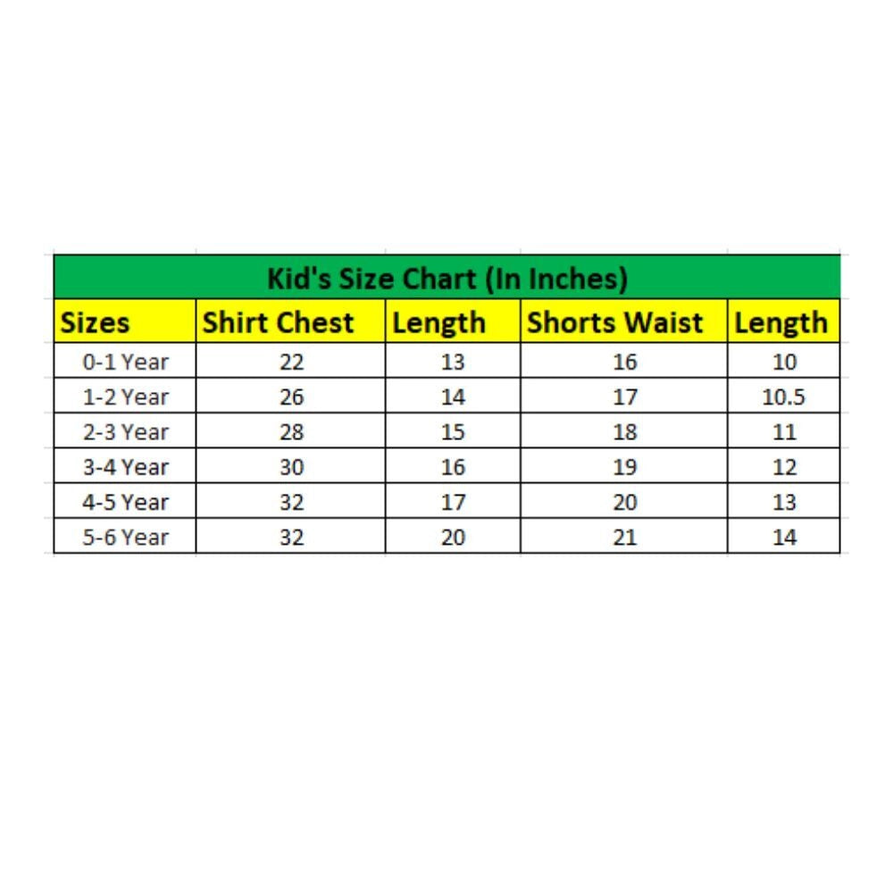 Generic Boy's Lycra Blend Printed Short Sleeve Shirt and Shorts Set (MultiColor)