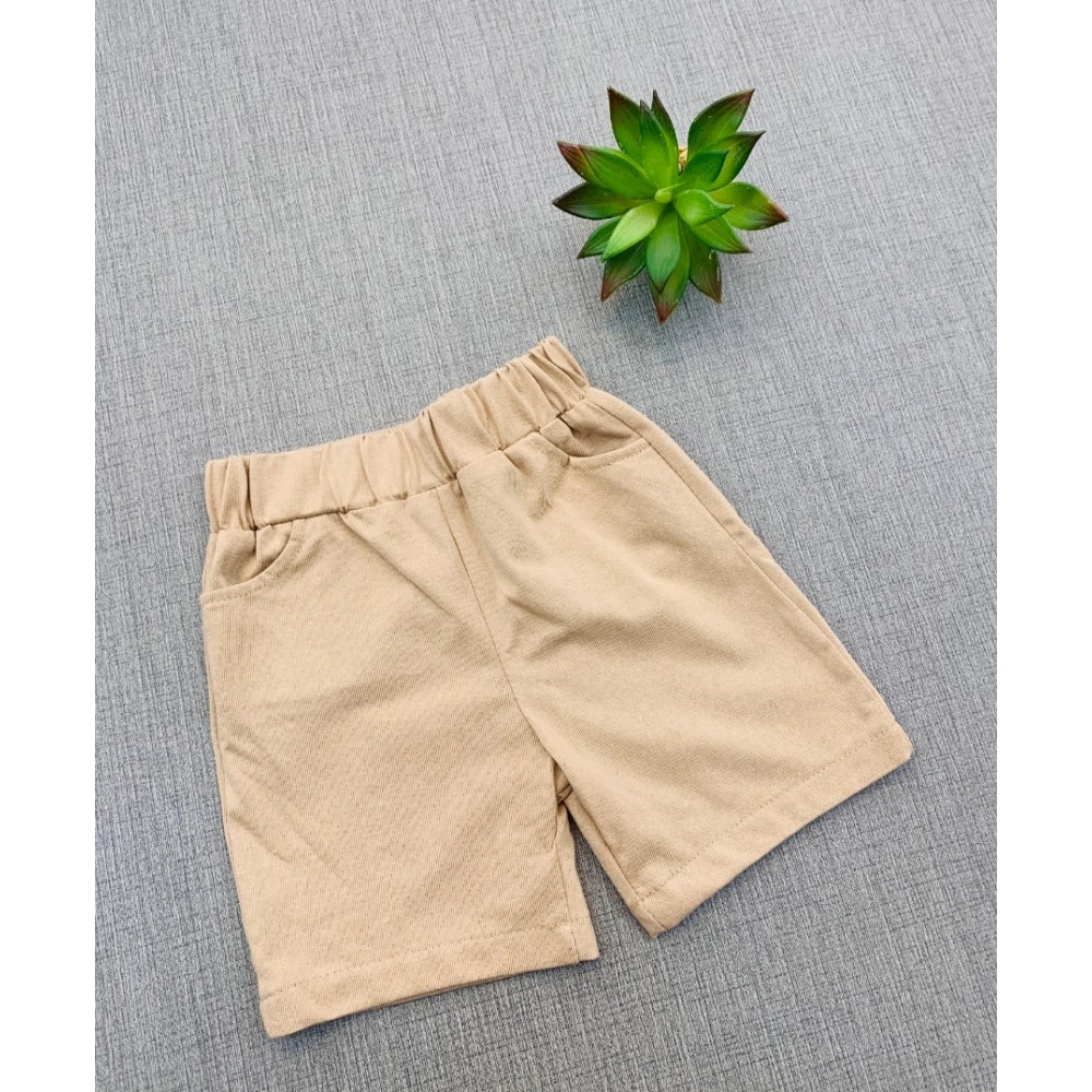 Generic Boy's Cotton Blend Printed Short Sleeve Shirt and Shorts Set (MultiColor)