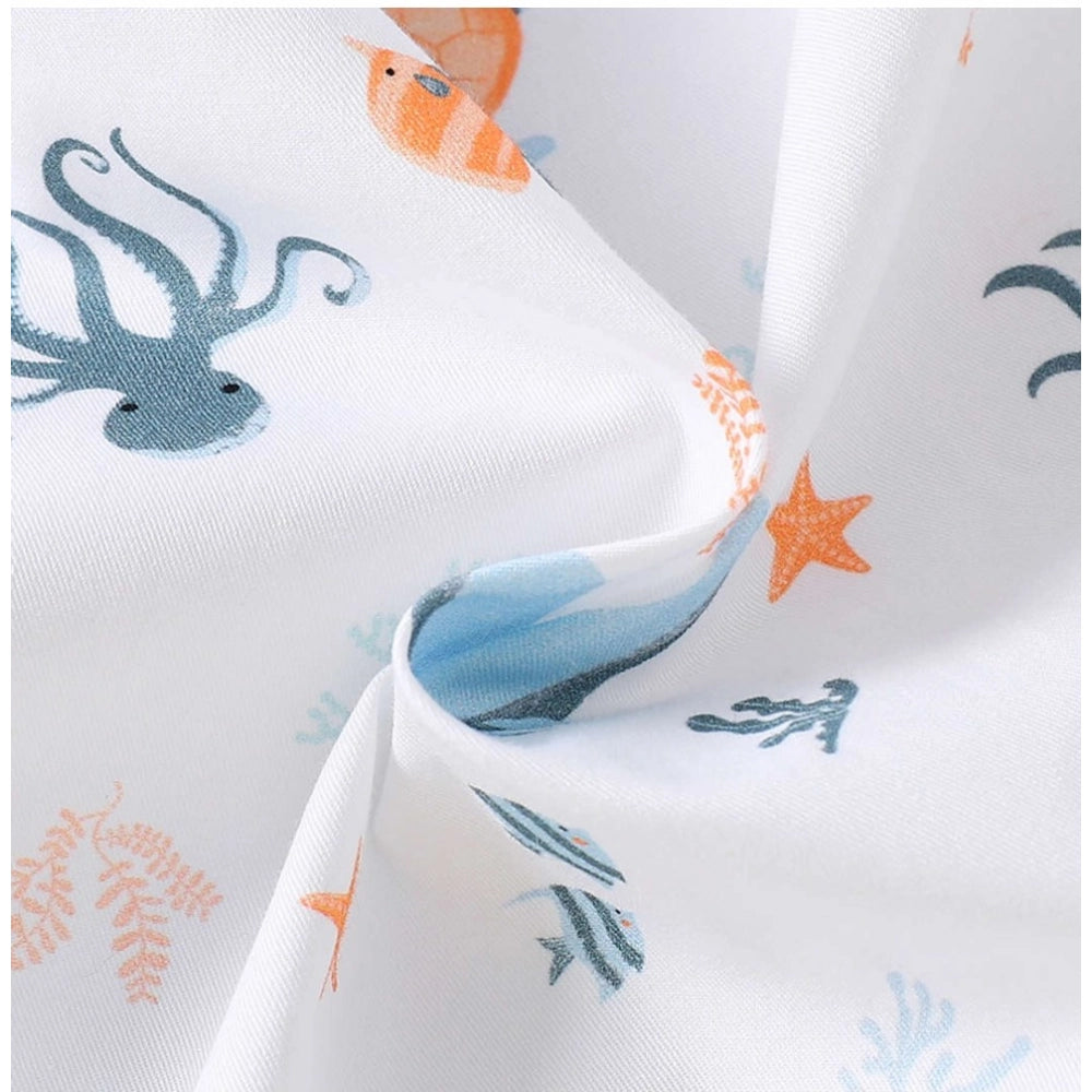 Generic Boy's Lycra Blend Printed Short Sleeve Shirt and Shorts Set (MultiColor)