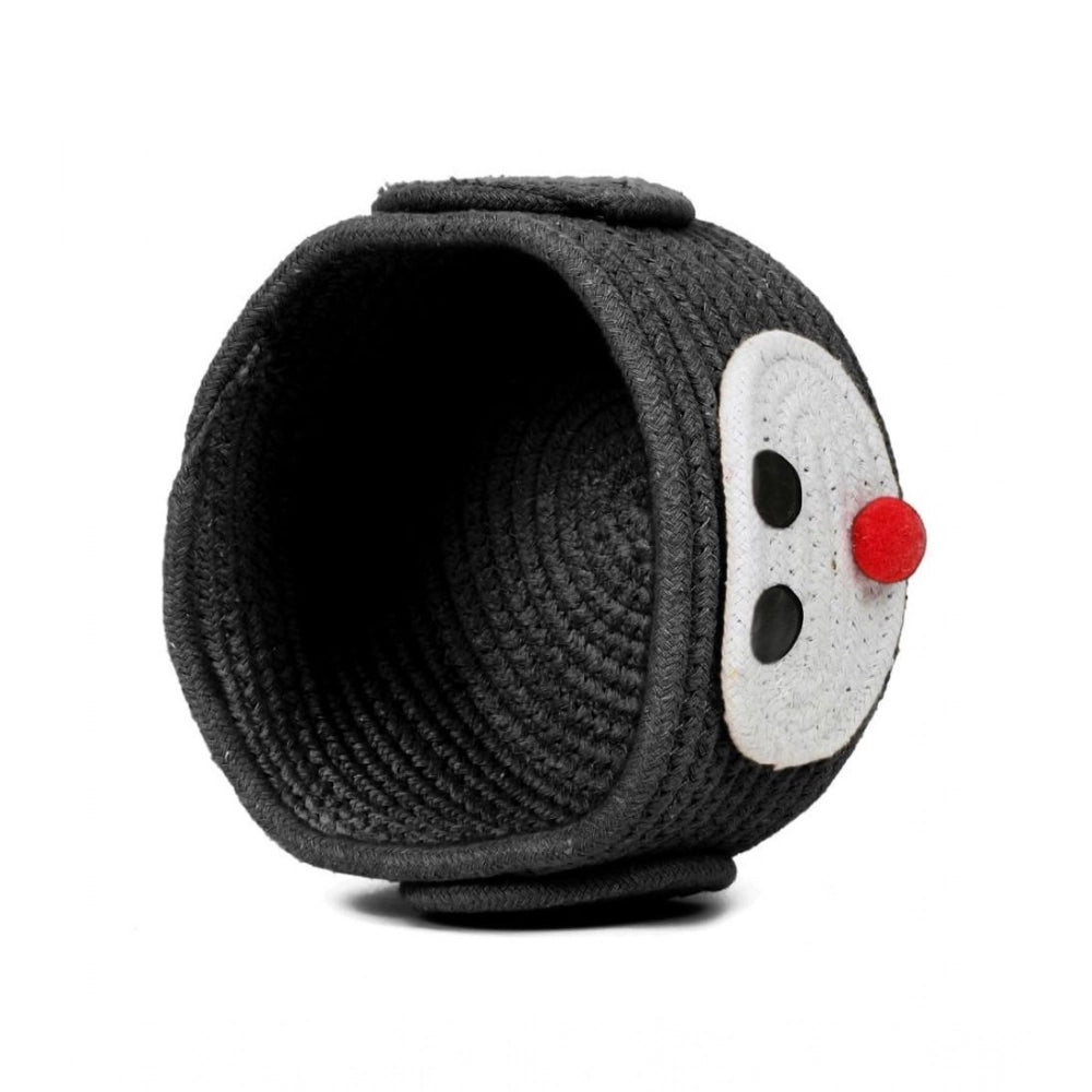 Generic Cotton Pen Holder Pack of 1 Storage Basket For Clothes (Black)